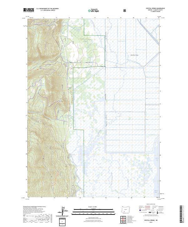 Crystal Spring topographic map thumbnail