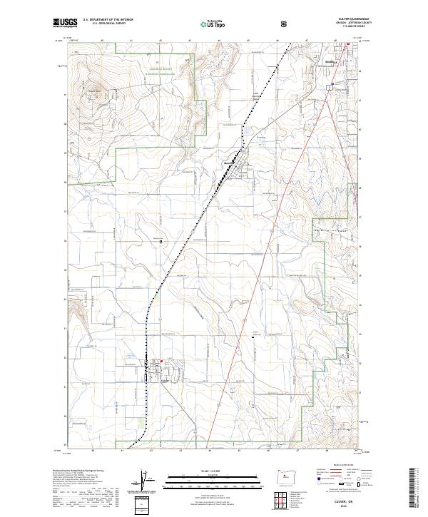 Culver topographic map thumbnail