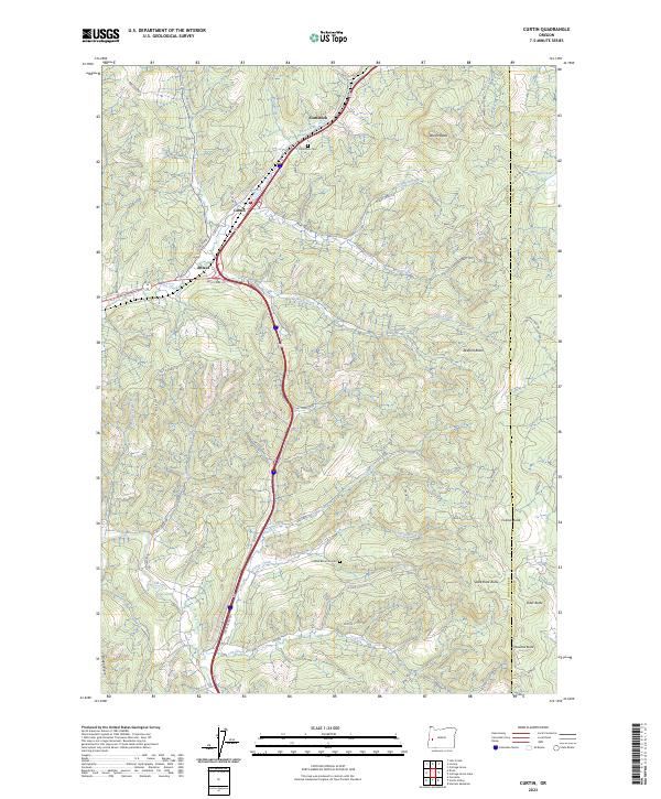 Curtin topographic map thumbnail
