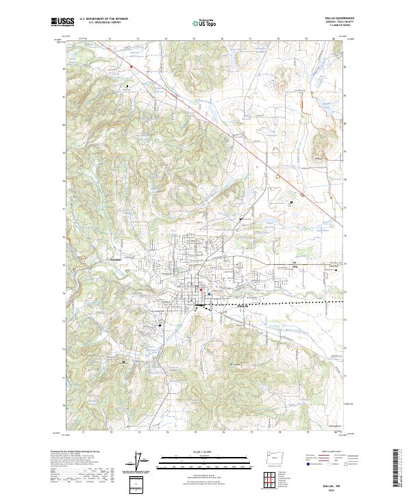 Dallas topographic map thumbnail