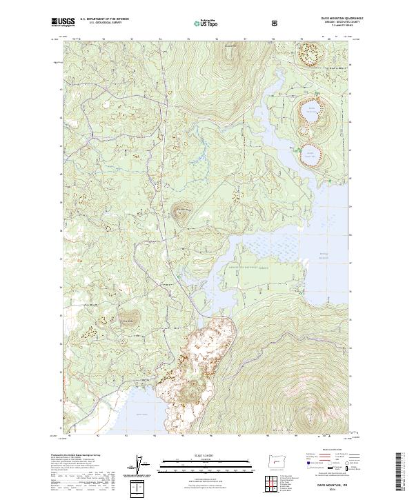 Davis Mountain topographic map thumbnail