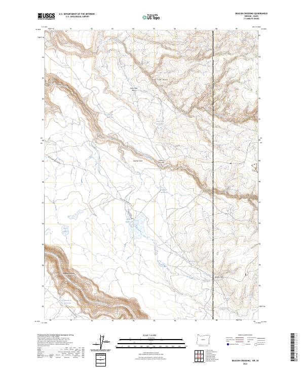 Deacon Crossing topographic map thumbnail