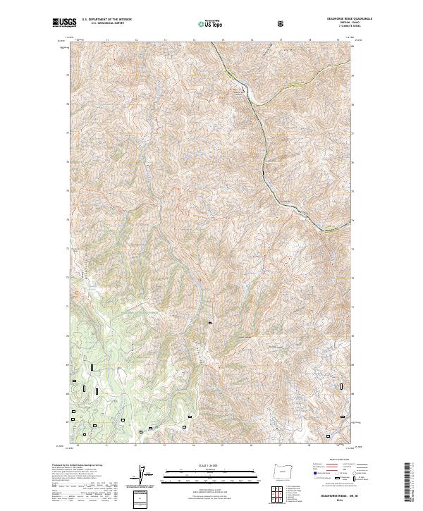 Deadhorse Ridge topographic map thumbnail