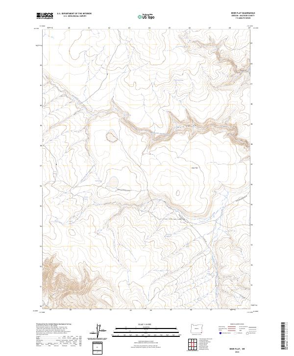 Deer Flat topographic map thumbnail