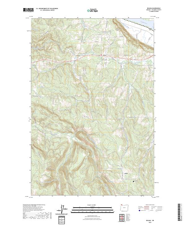 Delena topographic map thumbnail