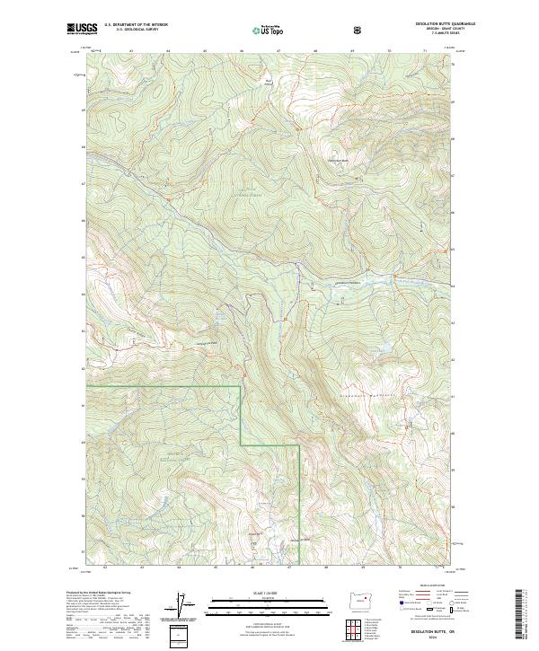 Desolation Butte topographic map thumbnail