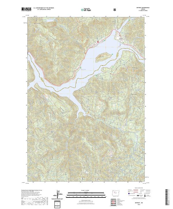 Detroit topographic map thumbnail