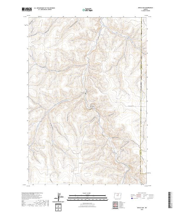 Devils Gap topographic map thumbnail