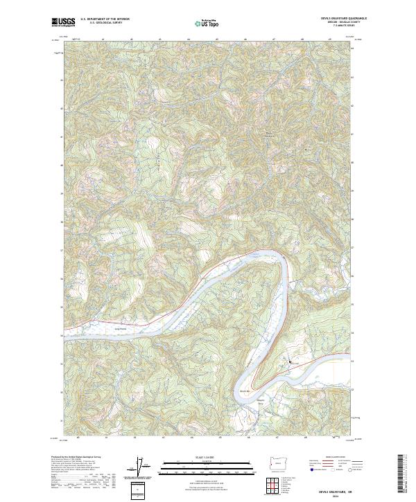 Devils Graveyard topographic map thumbnail