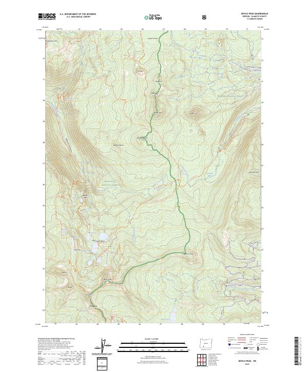 Devils Peak topographic map thumbnail