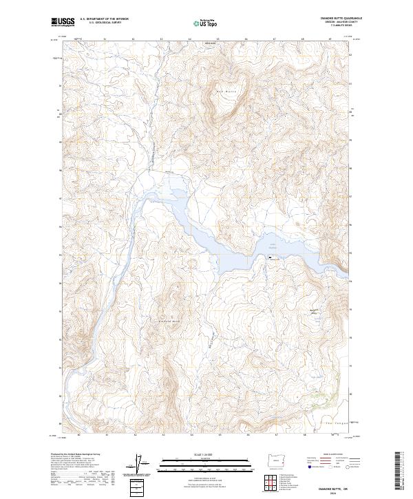 Diamond Butte topographic map thumbnail