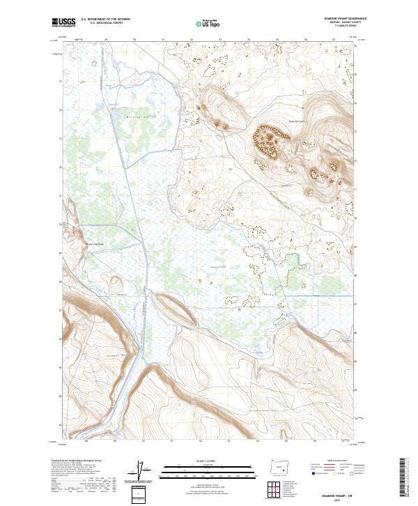 Diamond Swamp topographic map thumbnail