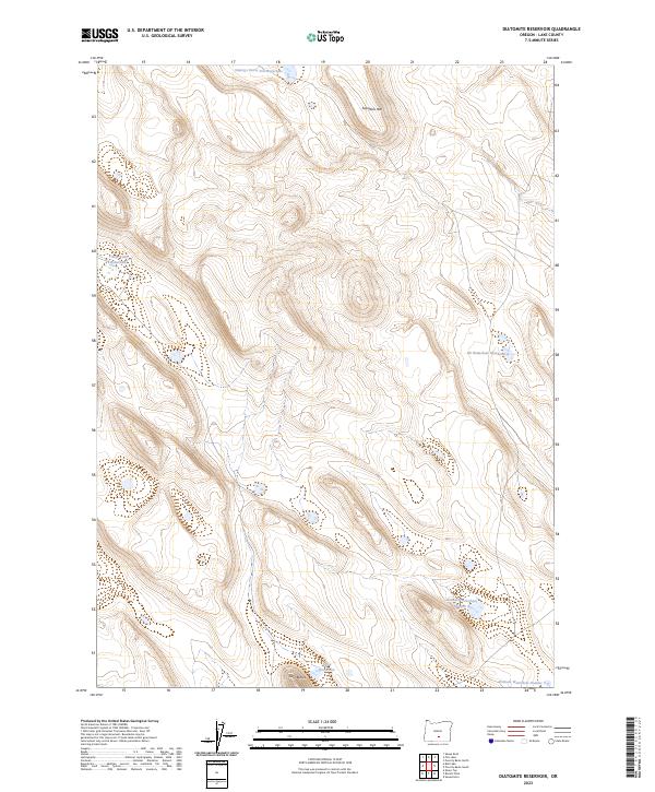 Diatomite Reservoir topographic map thumbnail
