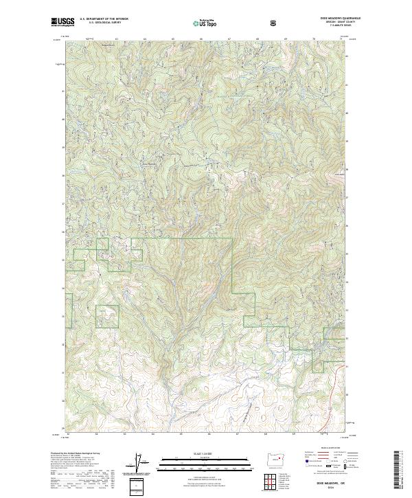 Dixie Meadows topographic map thumbnail