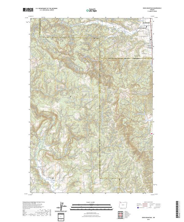 Dixie Mountain topographic map thumbnail