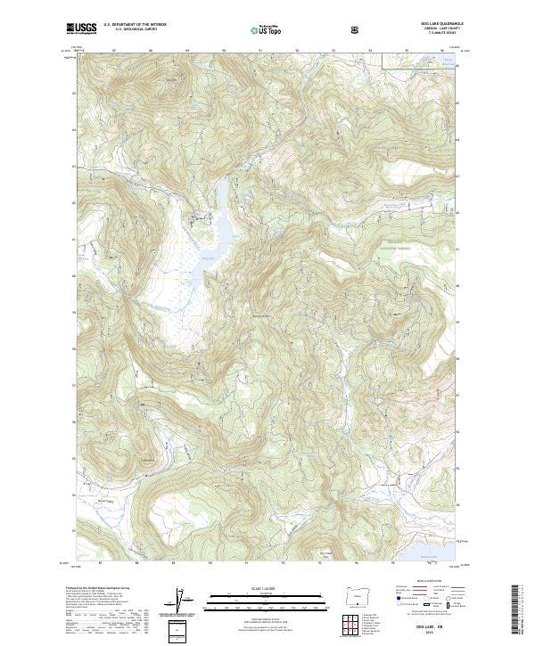 Dog Lake topographic map thumbnail