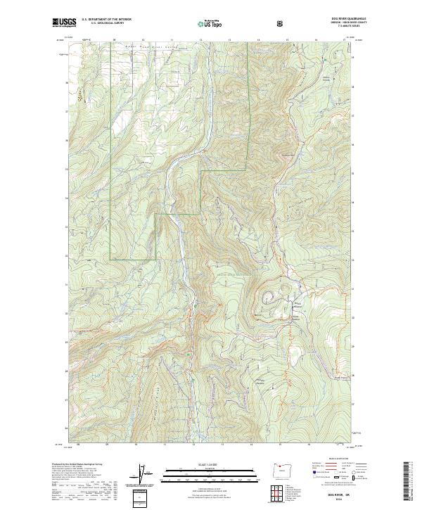 Dog River topographic map thumbnail