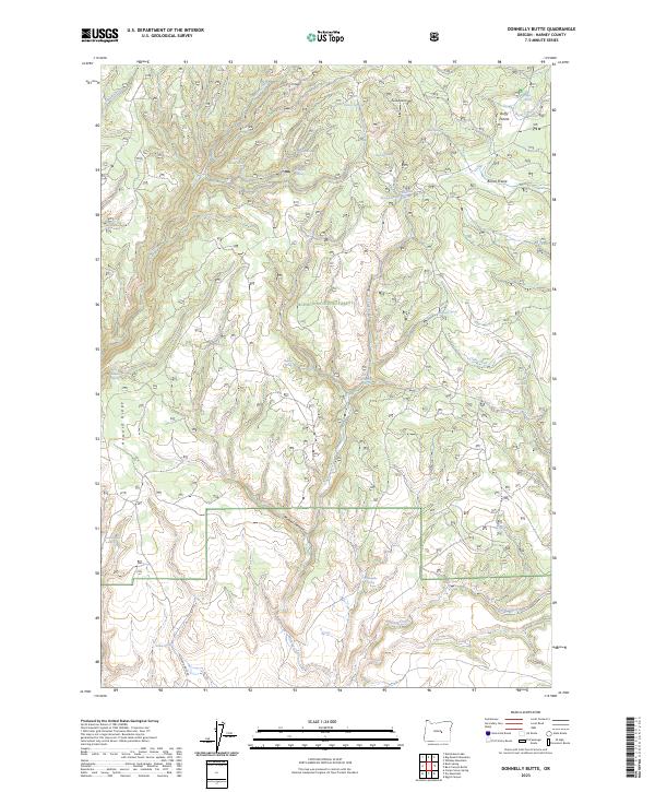 Donnelly Butte topographic map thumbnail