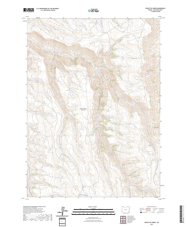 Doolittle Creek topographic map thumbnail