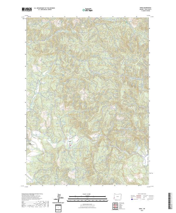 Dora topographic map thumbnail