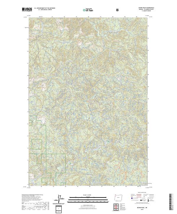 Dovre Peak topographic map thumbnail