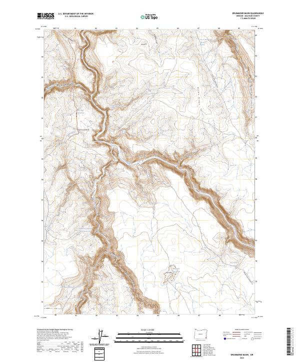 Drummond Basin topographic map thumbnail