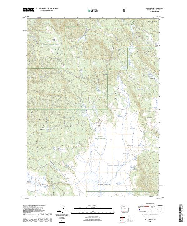 Dry Prairie topographic map thumbnail