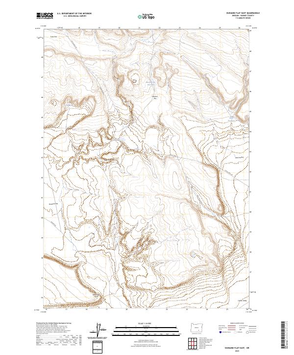 Duhaime Flat East topographic map thumbnail