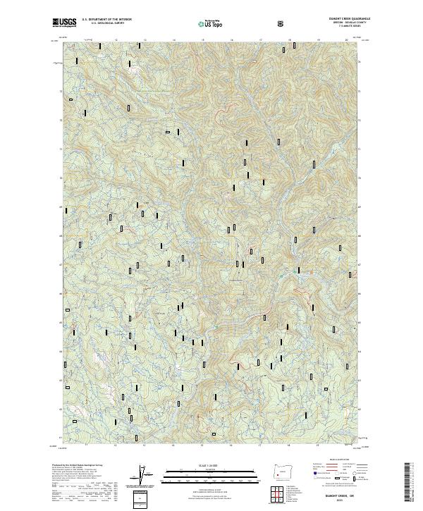 Dumont Creek topographic map thumbnail