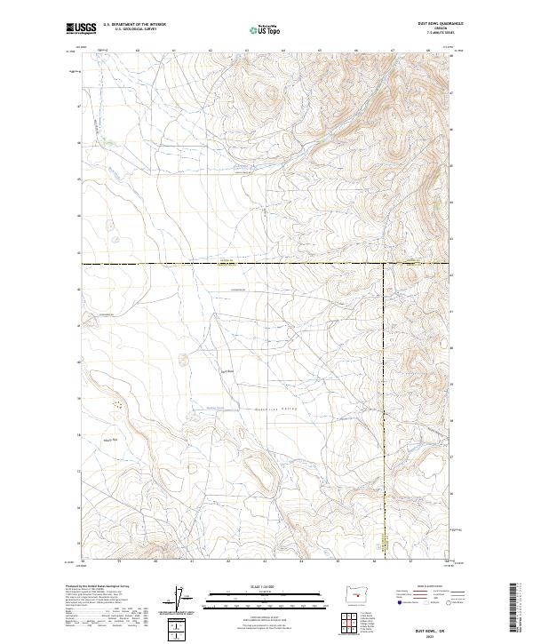 Dust Bowl topographic map thumbnail