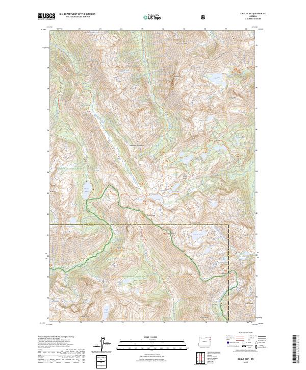 Eagle Cap topographic map thumbnail