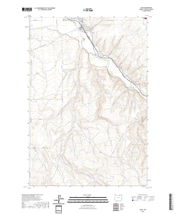 Echo topographic map thumbnail