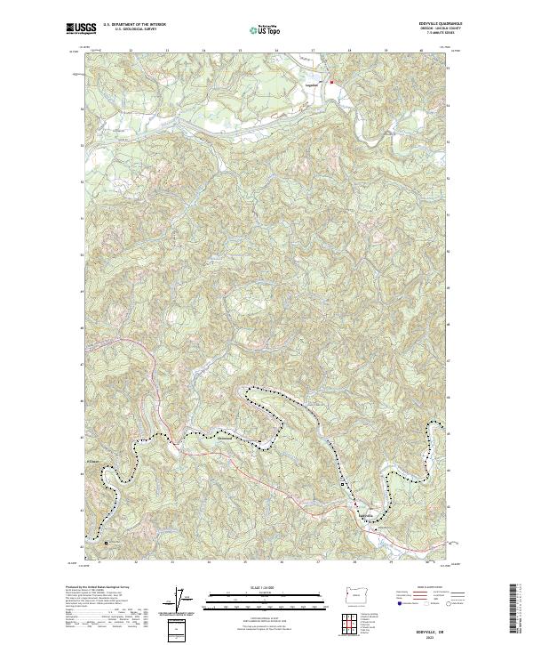 Eddyville topographic map thumbnail