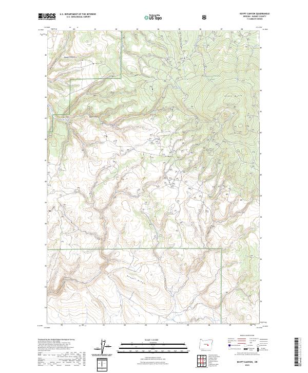 Egypt Canyon topographic map thumbnail