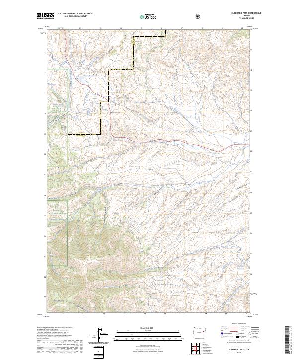 Eldorado Pass topographic map thumbnail