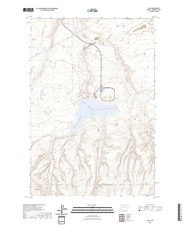 Ella topographic map thumbnail