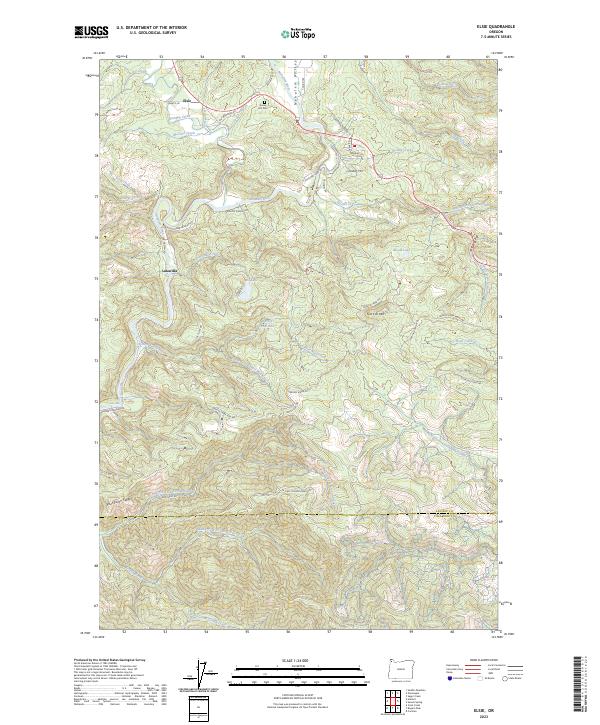 Elsie topographic map thumbnail