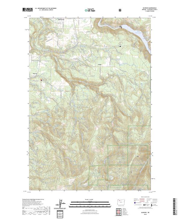 Elwood topographic map thumbnail