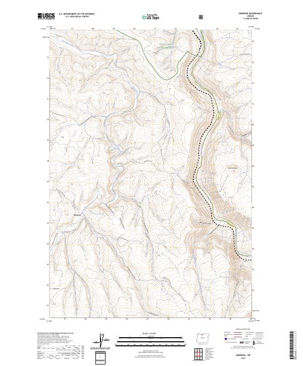 Emerson topographic map thumbnail