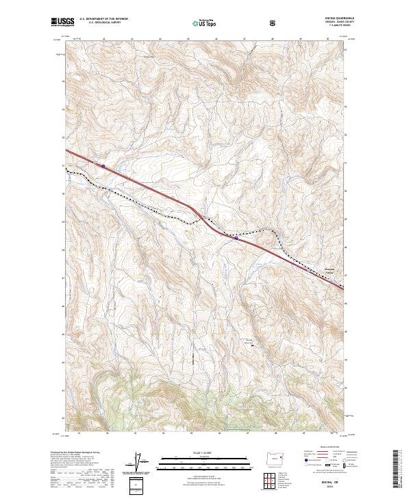 Encina topographic map thumbnail