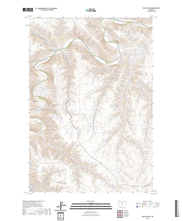 Esau Canyon topographic map thumbnail