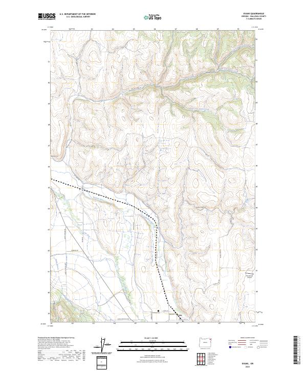 Evans topographic map thumbnail