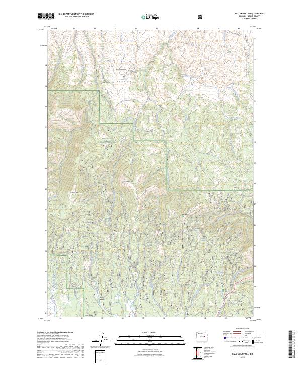 Fall Mountain topographic map thumbnail