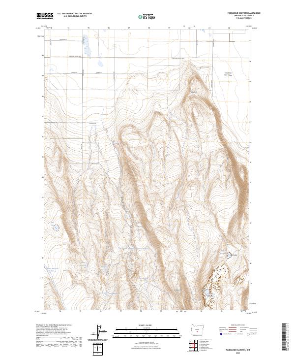 Fandango Canyon topographic map thumbnail