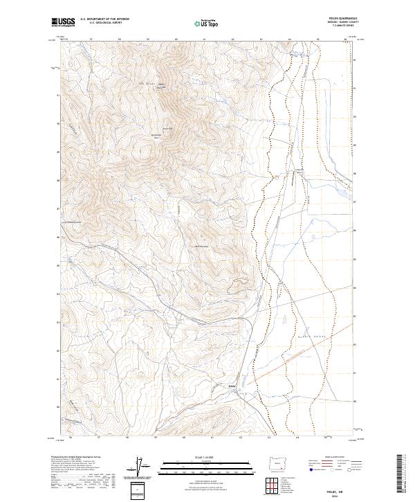 Fields topographic map thumbnail