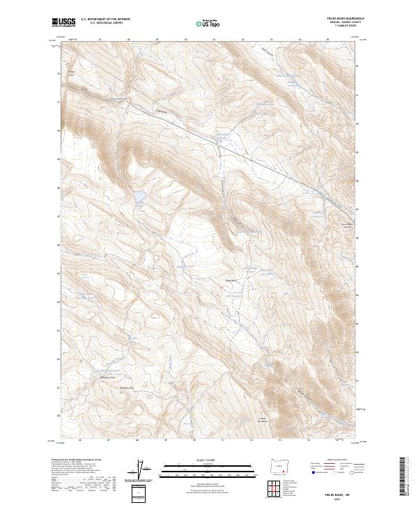 Fields Basin topographic map thumbnail