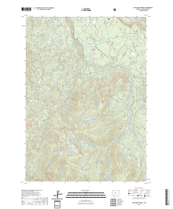 Fish Creek Desert topographic map thumbnail