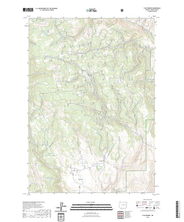 Flag Prairie topographic map thumbnail