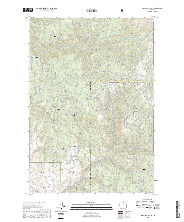 Flagstaff Butte topographic map thumbnail