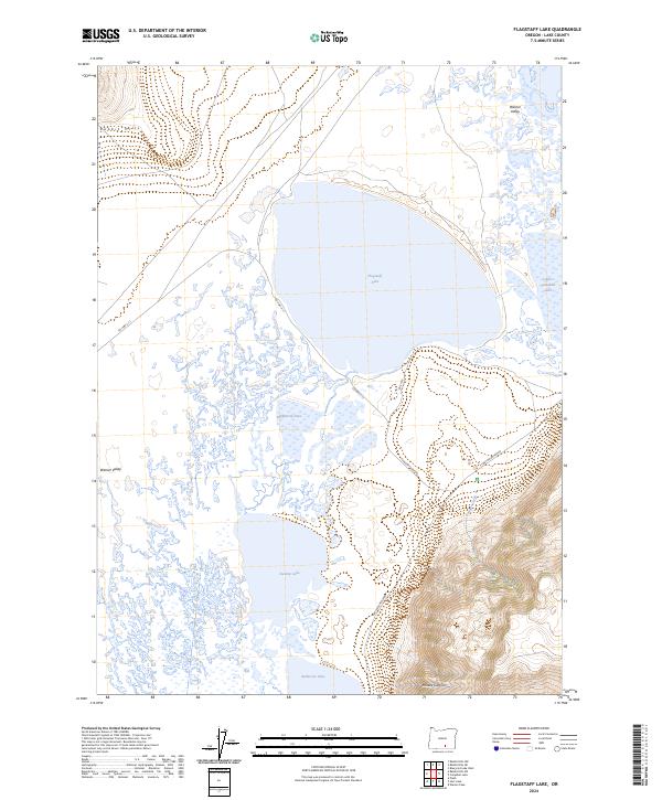 Flagstaff Lake topographic map thumbnail